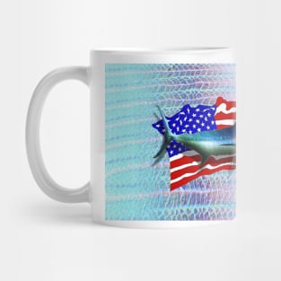 Blue Marin Camo US Mug